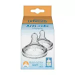 Dr. Brown's Natural Flow Anti Colic, Wide neck, Medium-Fast Flow Nipple, 6m+, 2-pack