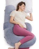 Momcozy Original F-Shaped Adjustable Maternity Pillow