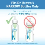 ⁦Dr. Brown's Natural Flow Anti Colic, Narrow neck, Medium-Fast Flow Nipple, 6m+, 2-pack⁩ - الصورة ⁦4⁩