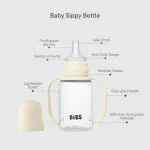 ⁦Bibs Sippy Bottle Sippy Bottle Silicone Spout with Handle, 150 ml⁩ - الصورة ⁦6⁩