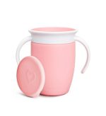Munchkin, Miracle 360, Trainer cup with handle and Lid, 207ml- 6+ Months