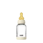 ⁦Bibs Baby Feeding Bottle Glass- Round Natural Rubber Latex Nipple, 120ml⁩ - الصورة ⁦4⁩