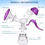 ⁦Manual Breast Pump- White⁩ - الصورة ⁦3⁩