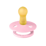 Bibs Colour Natural Rubber Pacifier 2-Pack - Block Latex Baby Pink/ Coral Mix - Image 3