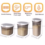 ⁦Magnetic Spoon Storage Container- 1300ml transparent Black⁩ - الصورة ⁦5⁩