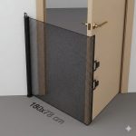 Retractable Mesh Gate (180x78cm)- Black