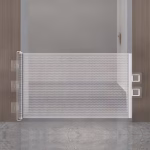 ⁦Retractable Mesh Gate (180x78cm)- Black⁩ - الصورة ⁦2⁩