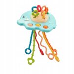 Little Elephant Silicone Pulling String Toy