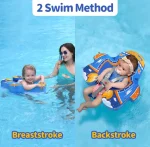 ⁦SwimBobo, Air Free Baby Floats, Blue (4-48 Months)⁩ - الصورة ⁦3⁩