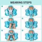 ⁦SwimBobo, Air Free Baby Floats, Light Blue (4-48 Months)⁩ - الصورة ⁦4⁩