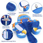 ⁦SwimBobo, Air Free Baby Floats, Blue (4-48 Months)⁩ - الصورة ⁦4⁩