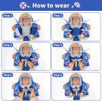 ⁦SwimBobo, Air Free Baby Floats, Blue (4-48 Months)⁩ - الصورة ⁦5⁩