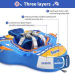⁦SwimBobo, Air Free Baby Floats, Blue (4-48 Months)⁩ - الصورة ⁦6⁩