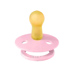 Bibs Colour Natural Rubber Pacifier 2-Pack - Block Latex Baby Pink/ Coral Mix - Image 3