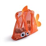 Large Mesh Beach Organizer Bag - orange