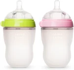 ComoTomo Baby Bottle 2pack 250ml- Pink & Green