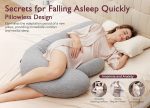 ⁦Momcozy F-shape Pregnancy Pillow with Air Layer Cover⁩ - الصورة ⁦4⁩