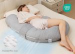 ⁦Momcozy F-shape Pregnancy Pillow with Air Layer Cover⁩ - الصورة ⁦8⁩
