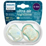 Philips Avent Ultra-air Nighttime Pacifier 0-6 Months (Bird/ Star) - Image 2