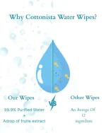 ⁦Cottonista Wipes, On the Go, 1 pack 10 wipes, (Buy 1 get 1 Free)⁩ - الصورة ⁦4⁩