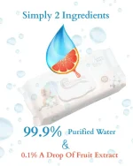 ⁦Cottonista Wipes, On the Go, 1 pack 10 wipes, (Buy 1 get 1 Free)⁩ - الصورة ⁦3⁩