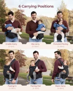 ⁦MomCozy 2 in 1 Ergonomic Hip Seat Baby Carrier, 0-36 Months (<44 lbs.)⁩ - الصورة ⁦2⁩