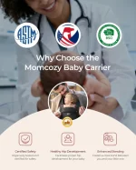 ⁦MomCozy 2 in 1 Ergonomic Hip Seat Baby Carrier, 0-36 Months (<44 lbs.)⁩ - الصورة ⁦8⁩